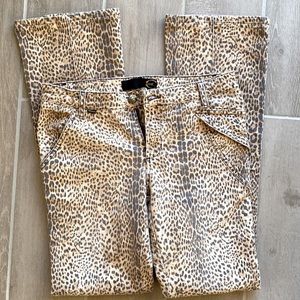 ✨ JUST CAVALLI leopard animal jeans pants
